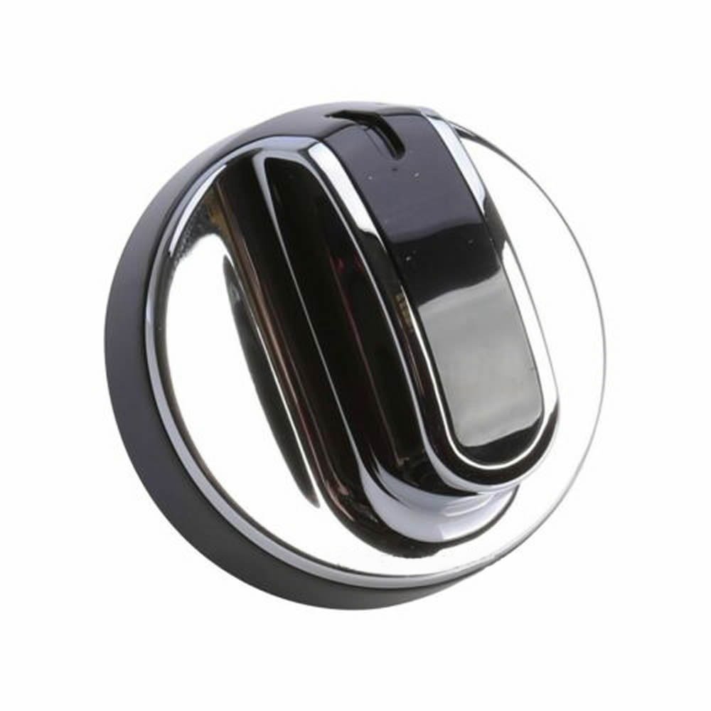 Compatible for Stoves, Belling, New World 444442154, 444442689, NW601DFDOL, NW601GTCLM Series Black & Chrome Hotplate Gas Control Knob